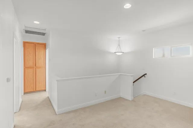 an empty room with window