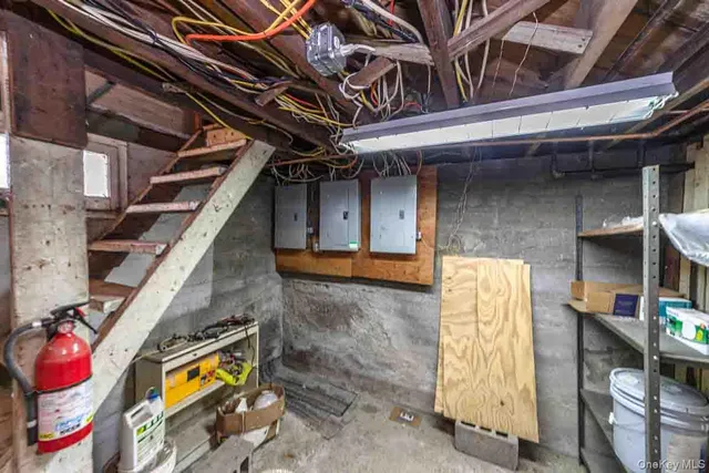 a view of storage and utility room