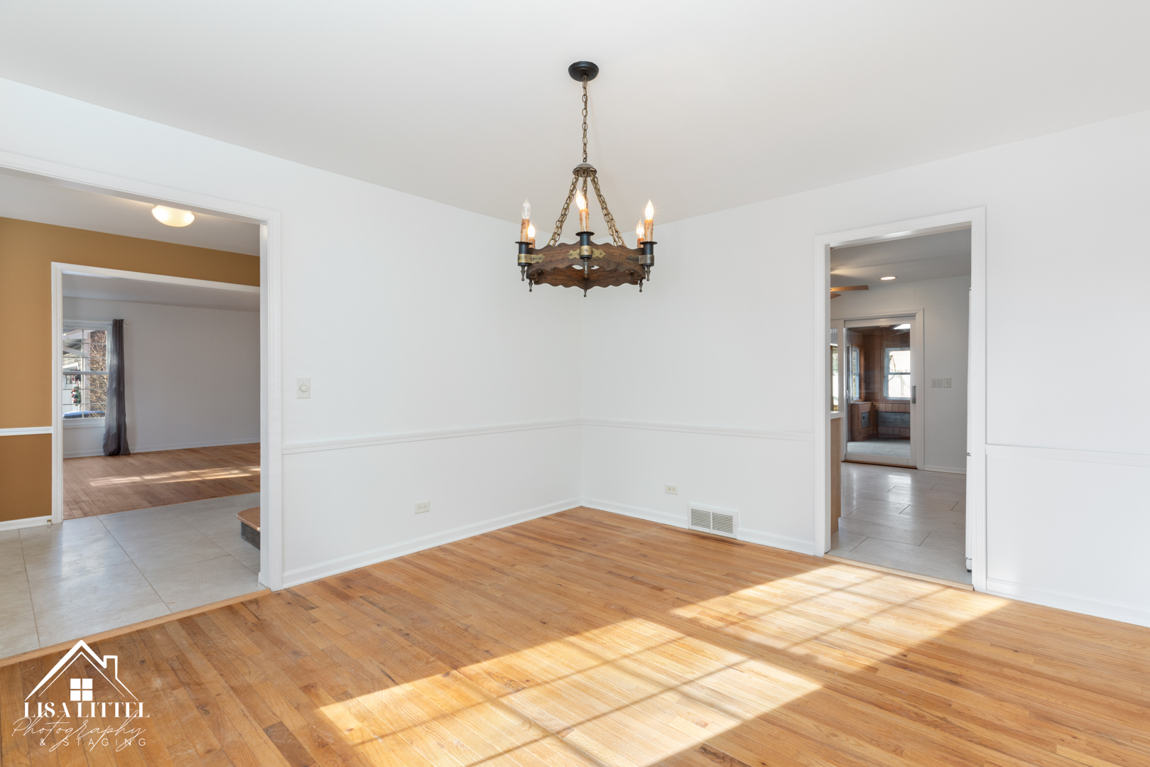 6S230 Concord Road Naperville, IL 60540 - Photo 8 of 42 a bedroom with a bed and a chandelier