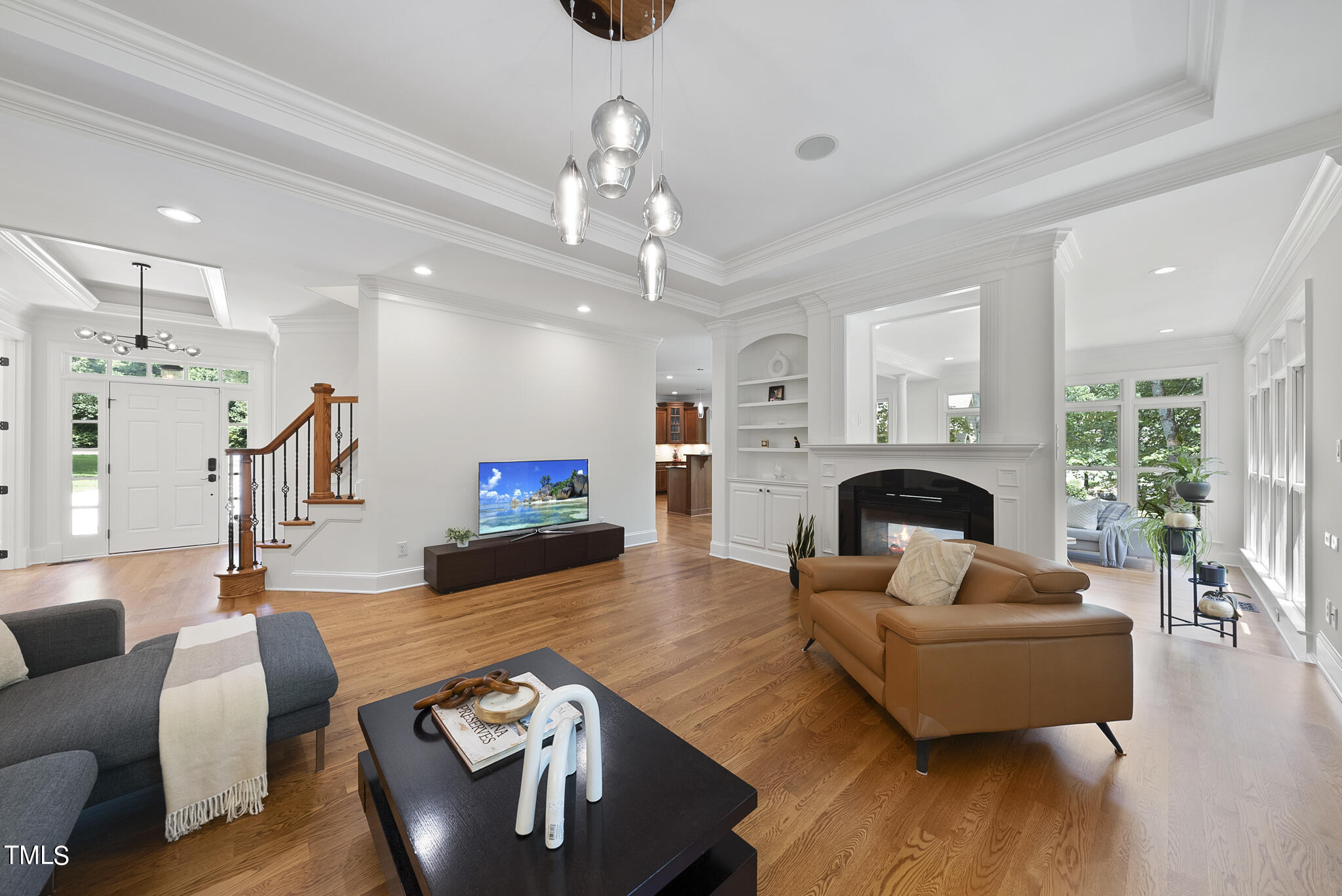 8412 Norman Estates Way Raleigh, NC 27613 - Photo 3 of 77 Family Room with Built-ins