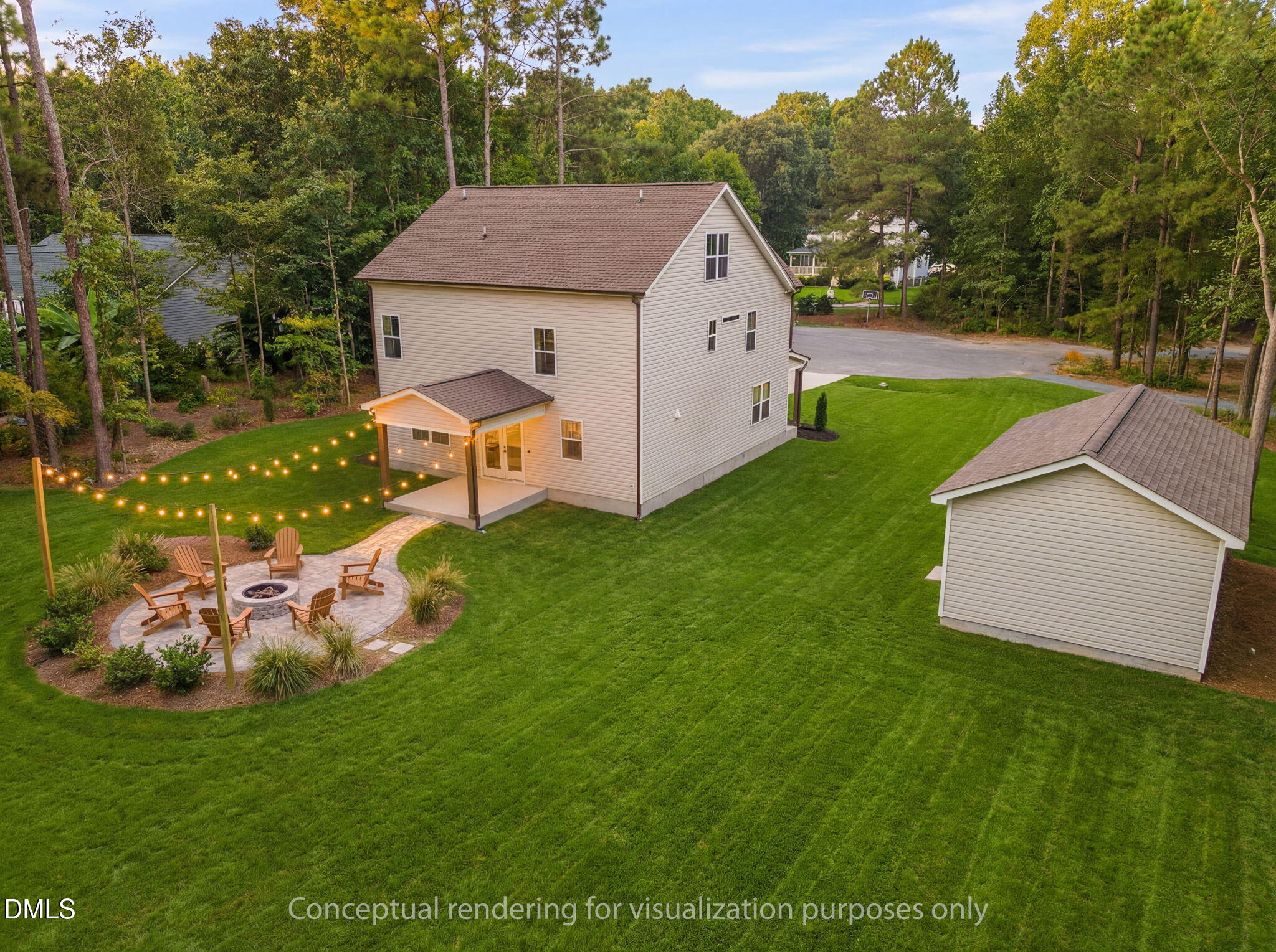 312 Russ Road Smithfield, NC 27577 - Photo 2 of 62 a aerial view of a house with garden