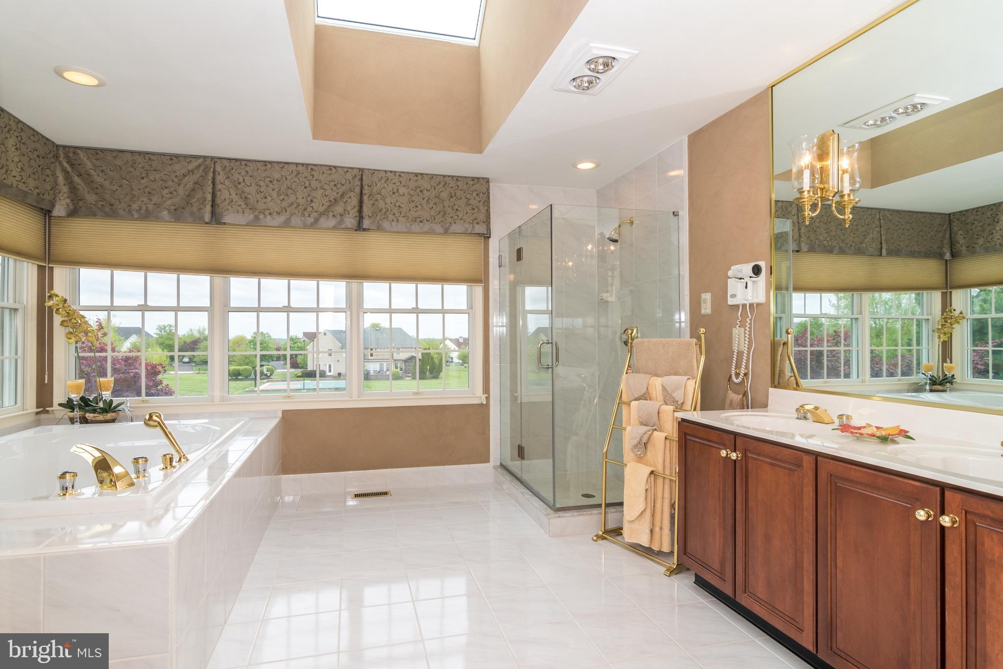 4548 Ridgetop Road Doylestown, PA 18902 - Photo 26 of 41 Luxuroius master bath with new shower door