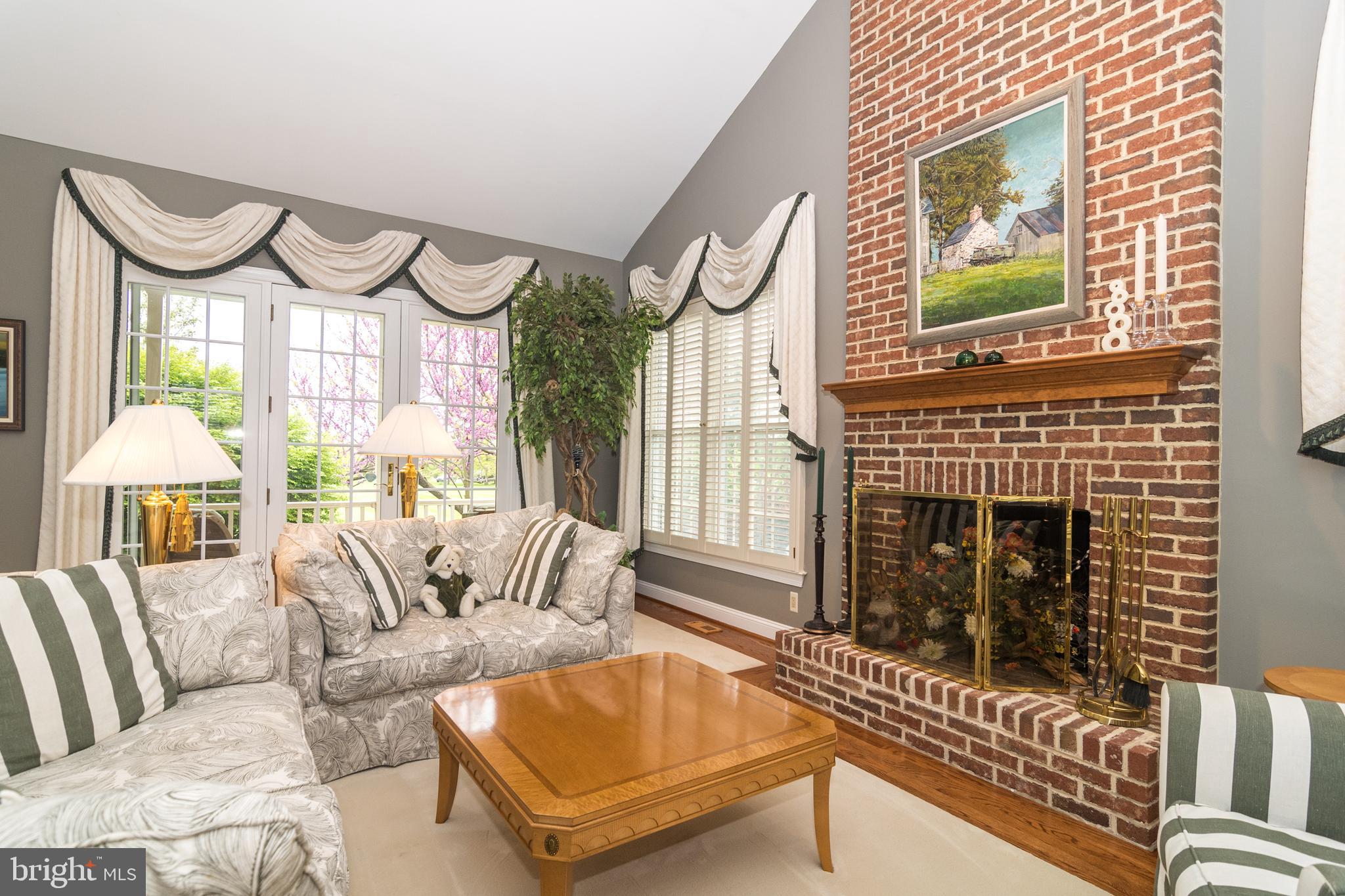 4548 Ridgetop Road Doylestown, PA 18902 - Photo 5 of 41 Entertainment wing with brick fireplace