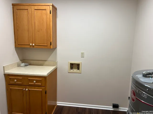 a room with storage and utility