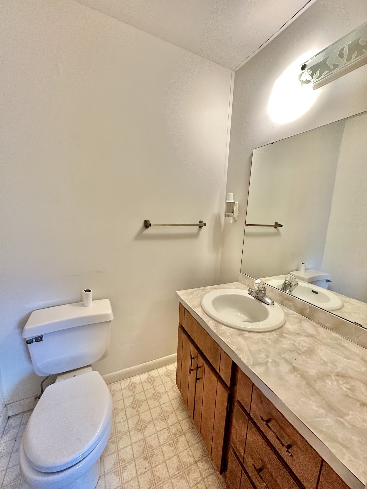 358 Jimtown Road Woodbury, TN 37190 - Photo 14 of 15 a bathroom with a granite countertop toilet sink and mirror