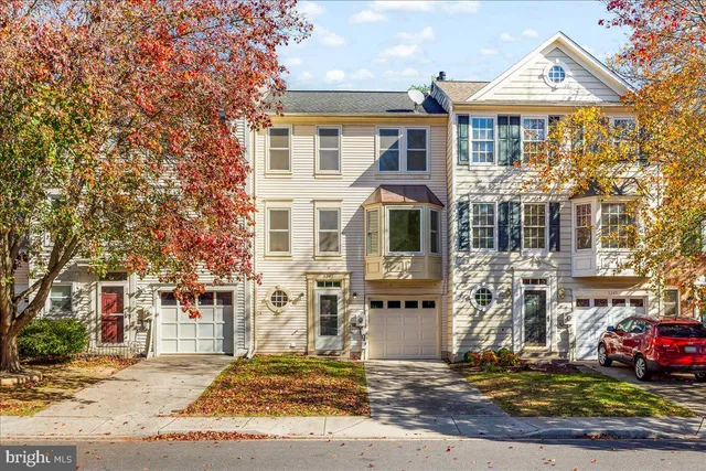 a front view of a building with street view