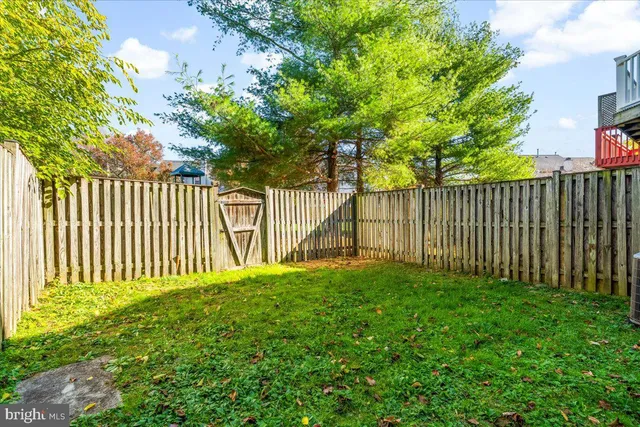 a view of a deck with a trees