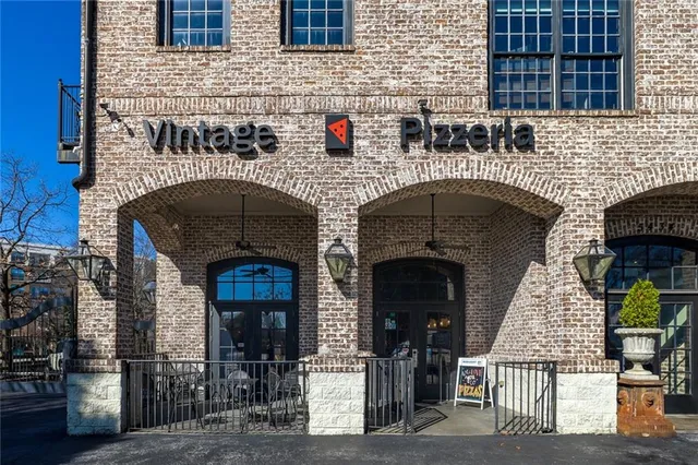 a view of a building with a pathway