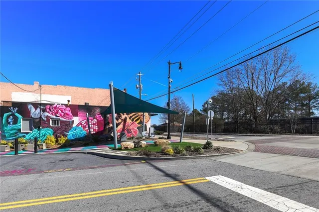 a view of a chairs and tables in the patio