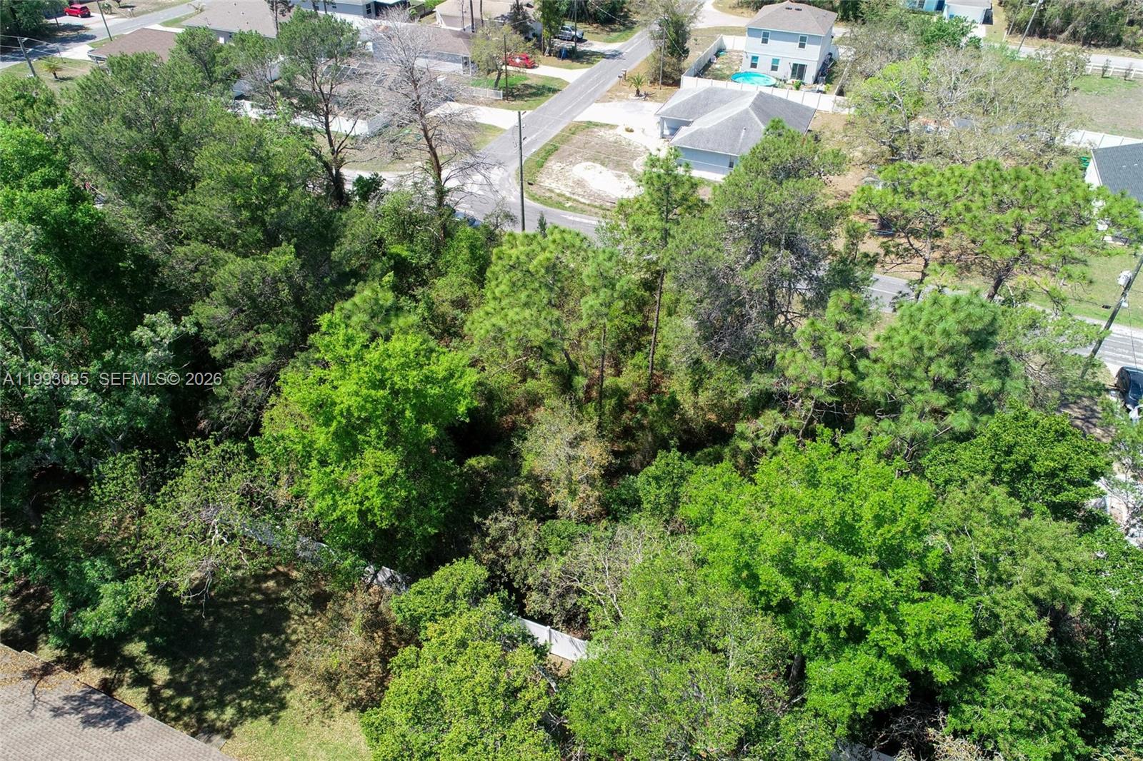 1 Tomahawk Avenue Spring Hill, FL 34606 - Photo 8 of 20 an aerial view of residential house with outdoor space and trees all around