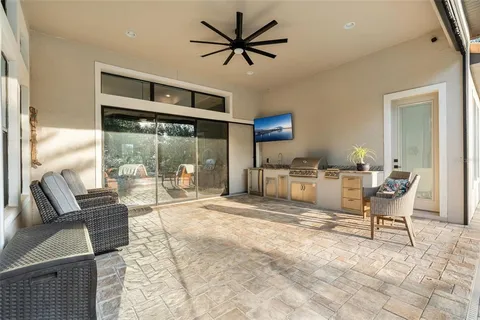 a view of a house with patio