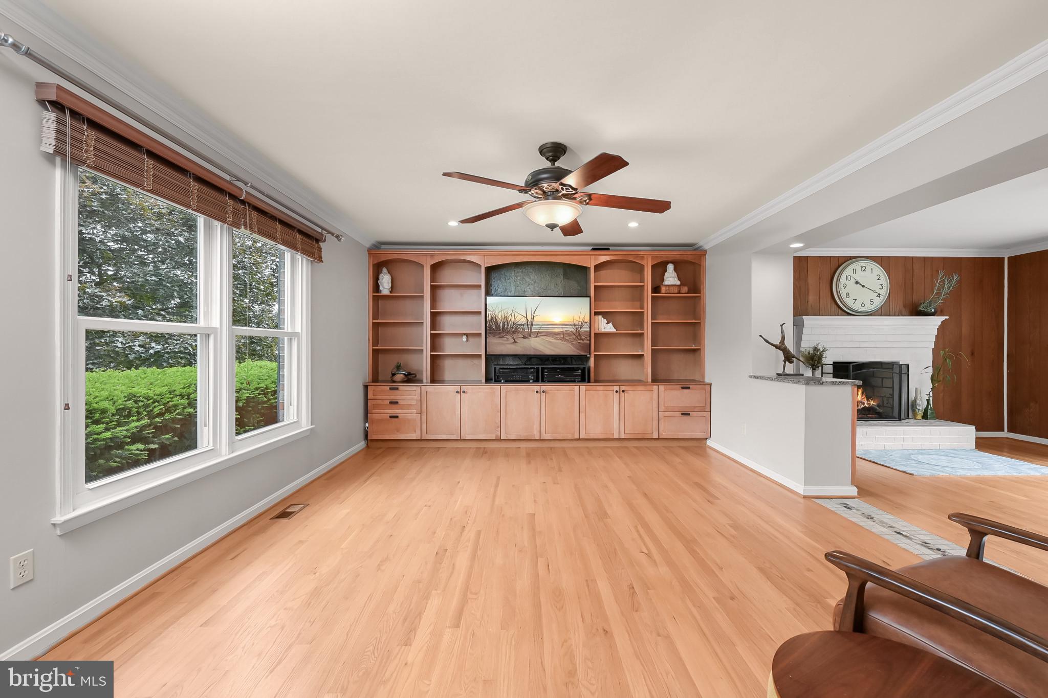 1223 Nottingham Road Westminster, MD 21157 - Photo 3 of 72 Living Room | Hardwood Floors | Built-in Shelving