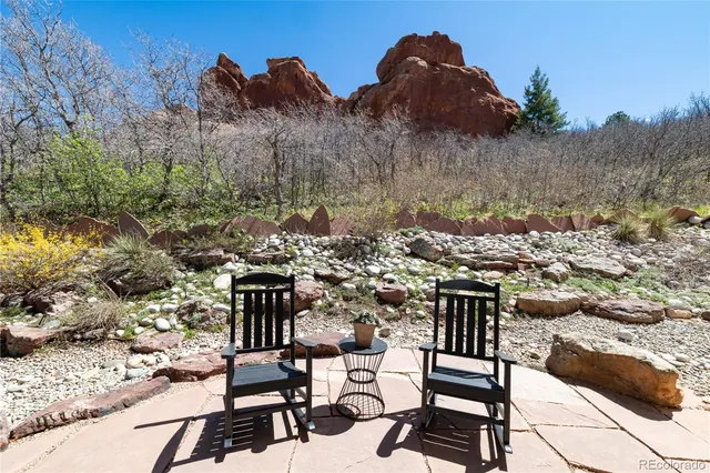 a view of outdoor space yard and mountain view