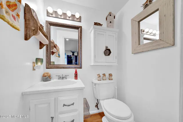a white toilet sitting next to a bathroom sink