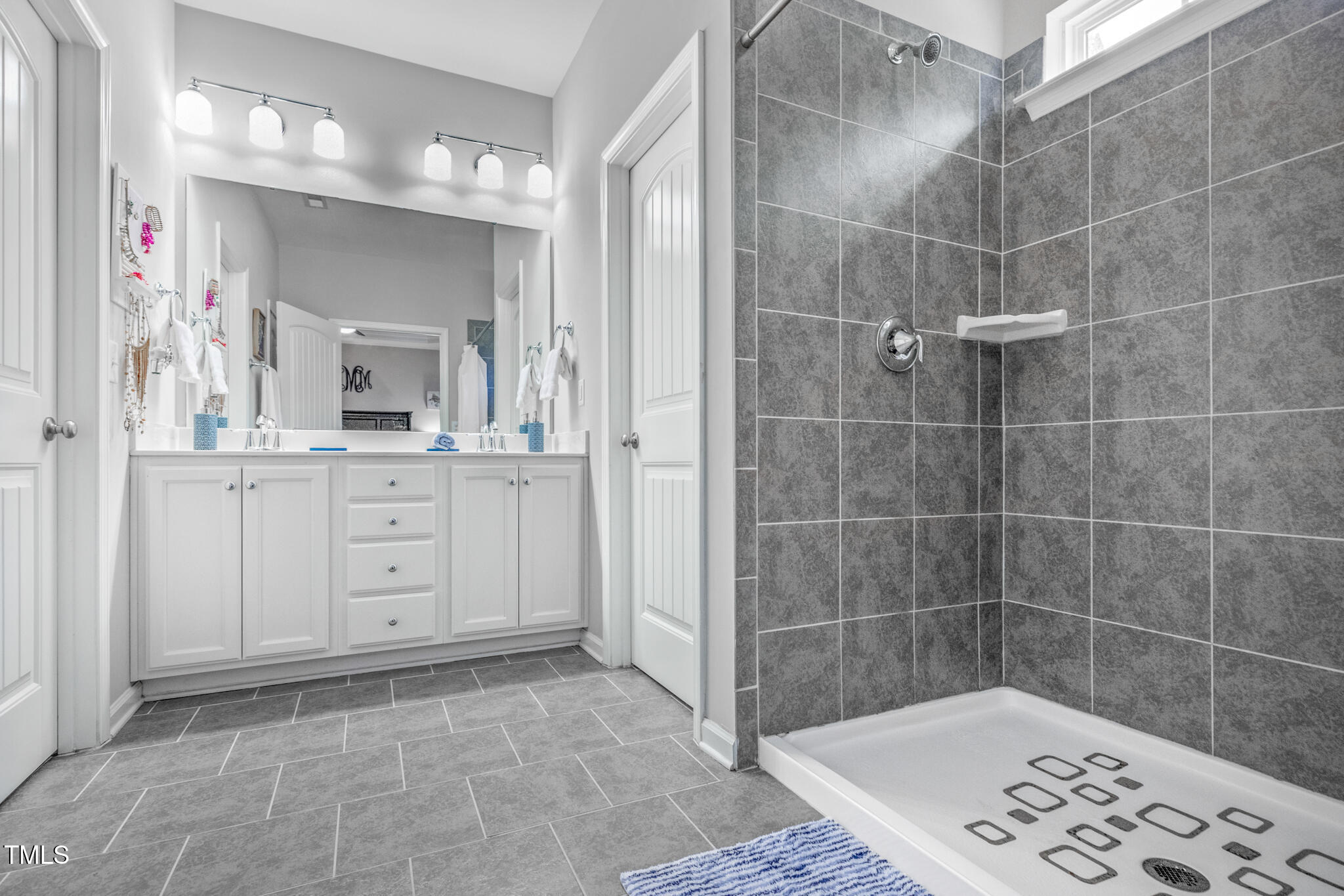 217 Zante Currant Road Durham, NC 27703 - Photo 22 of 40 Walk in shower, Water Closet and Dual Vanity