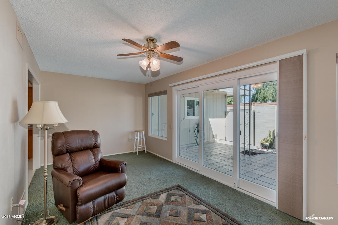 10020 West Royal Oak Road, Unit E Sun City, AZ 85351 - Photo 15 of 31 AZ Room Looking into Rear Courtyard