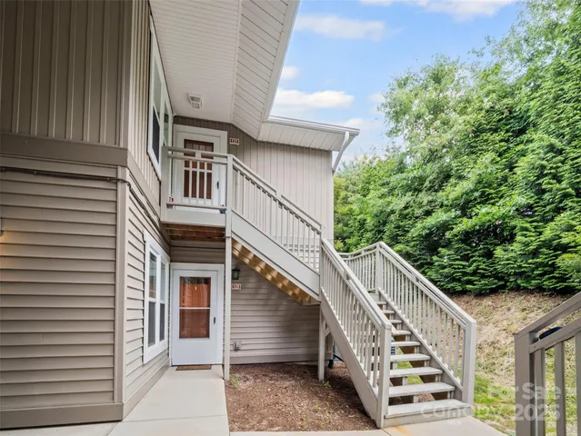 a view of city from balcony