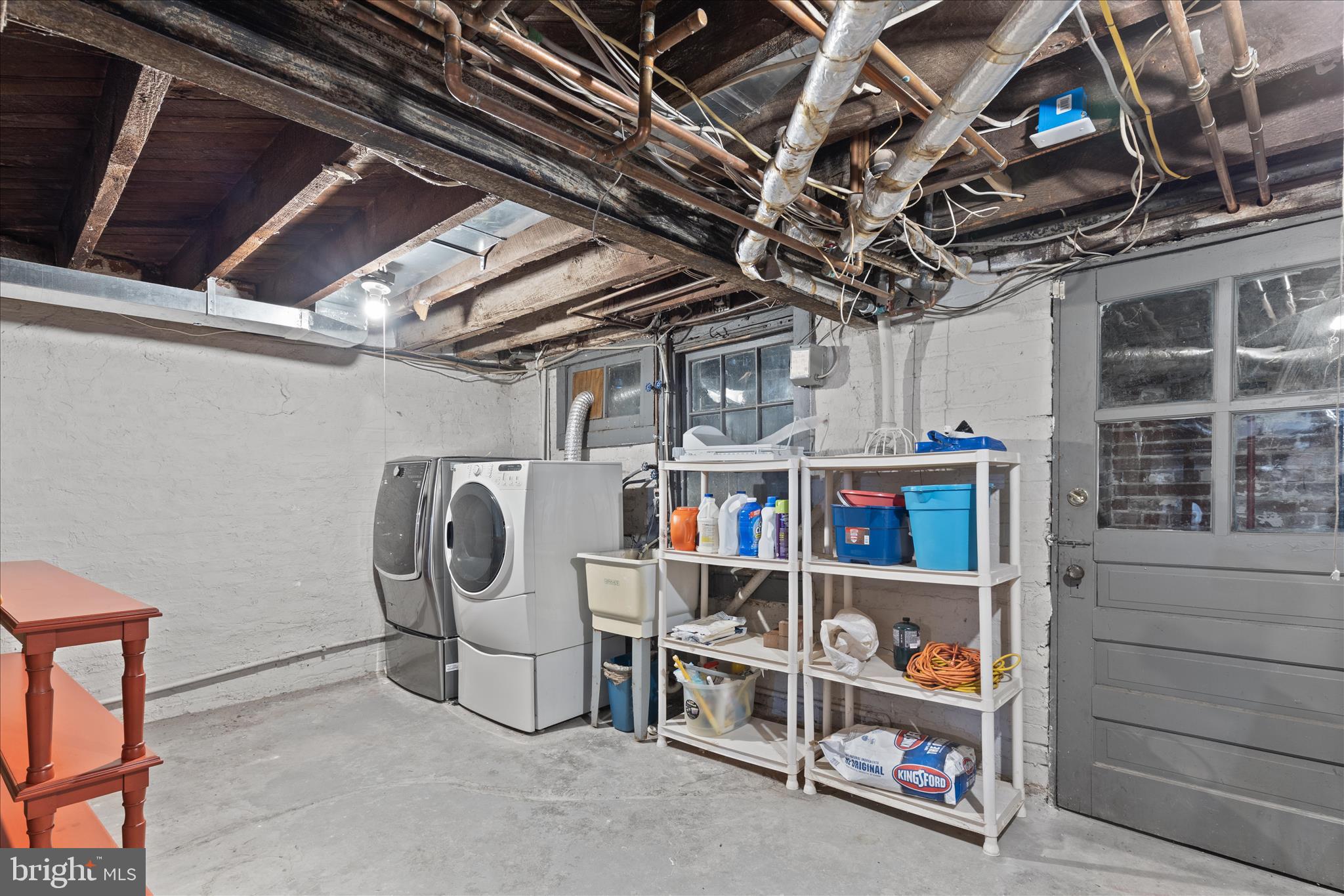 2828 27th Street Northwest Washington, DC 20008 - Photo 47 of 63 Unfinished basement laundry area