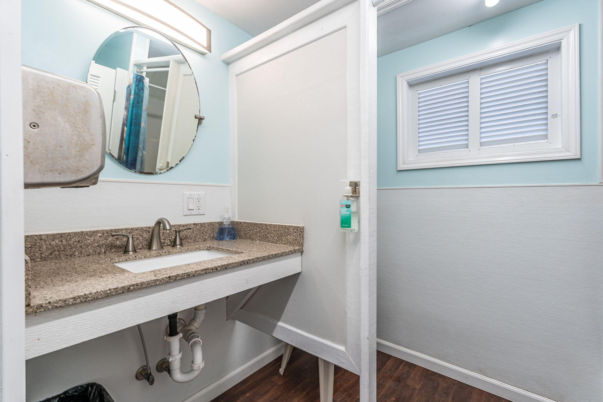 100 Morris Lane Key Largo, FL 33037 - Photo 144 of 192 a bathroom with a granite countertop sink and a mirror