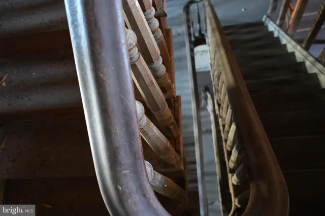 a close view of stair