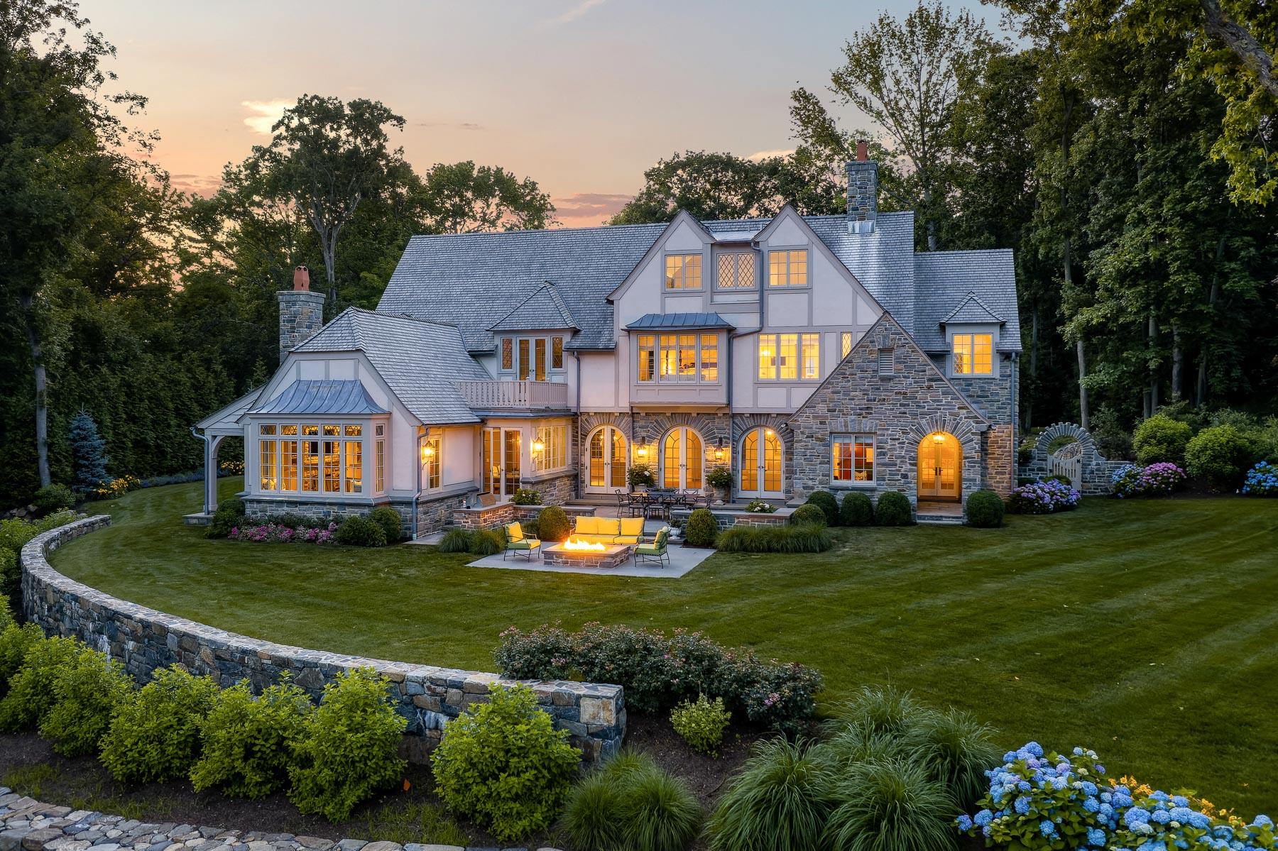 16 Raiders Lane Darien, CT 06820 - Photo 2 of 53 a front view of a house with garden