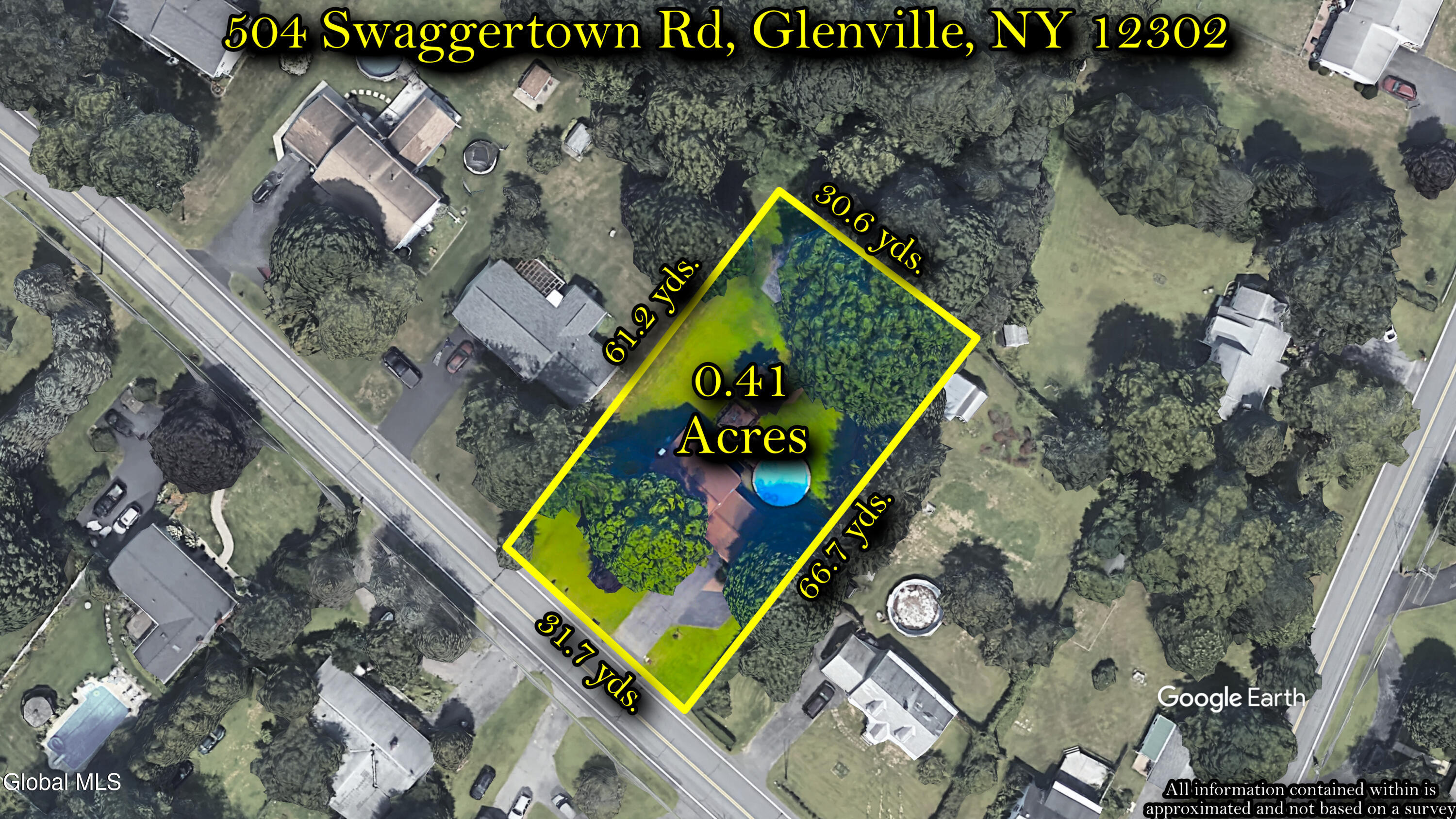 504 Swaggertown Road Glenville, NY 12302 - Photo 47 of 56 Property Line Overlay