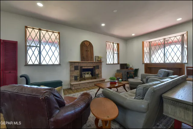 a view of a hallway with washer and dryer