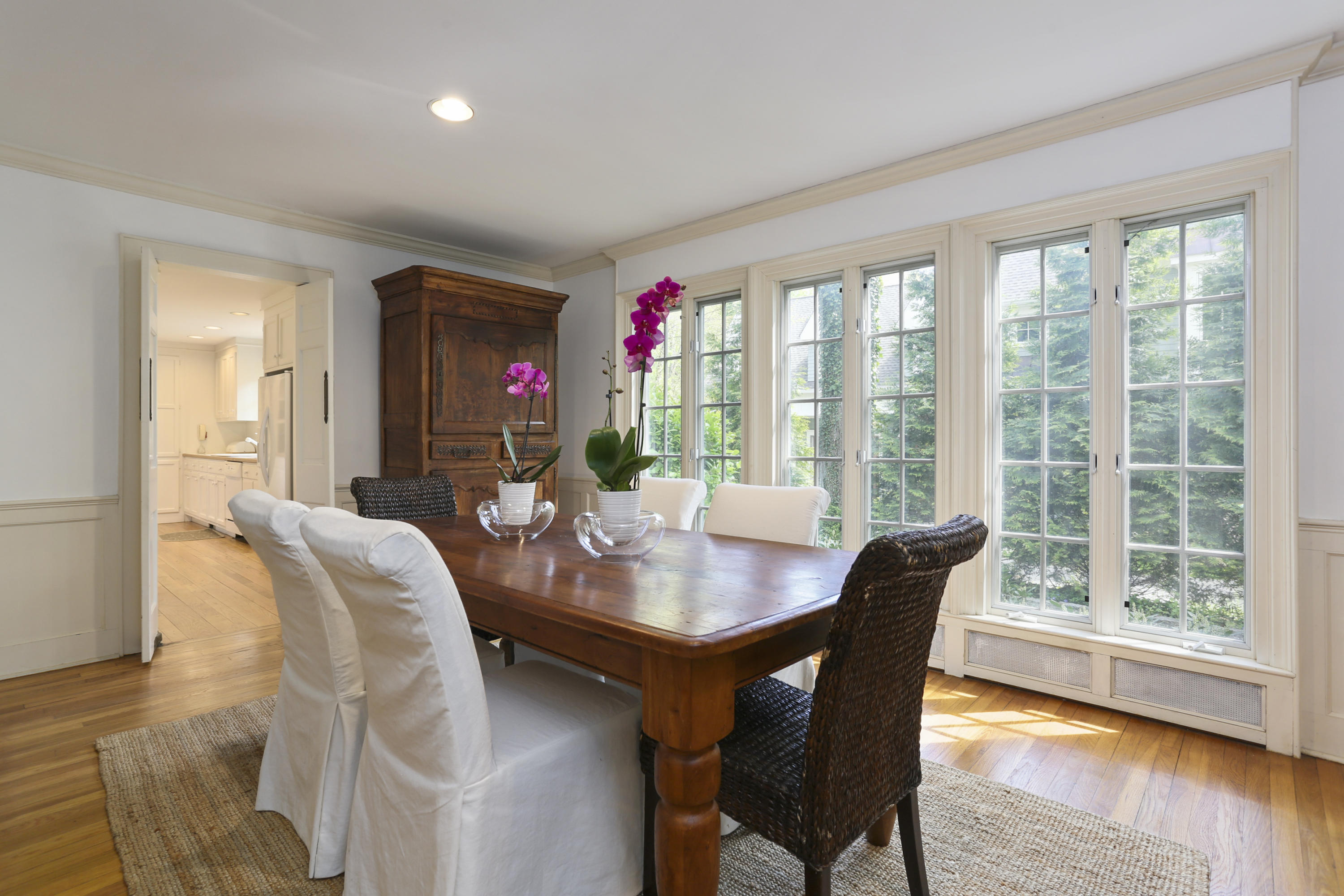 5 Meadowbrook Road Darien, CT 06820 - Photo 8 of 40 a dining room with furniture window and wooden floor