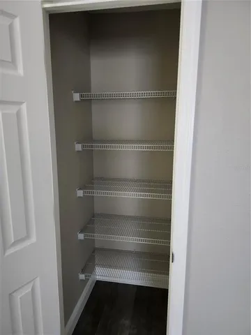 a refrigerator in a kitchen