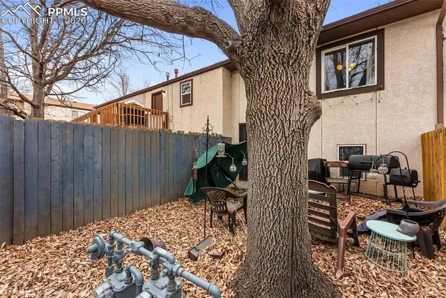 a view of a house with wooden stairs