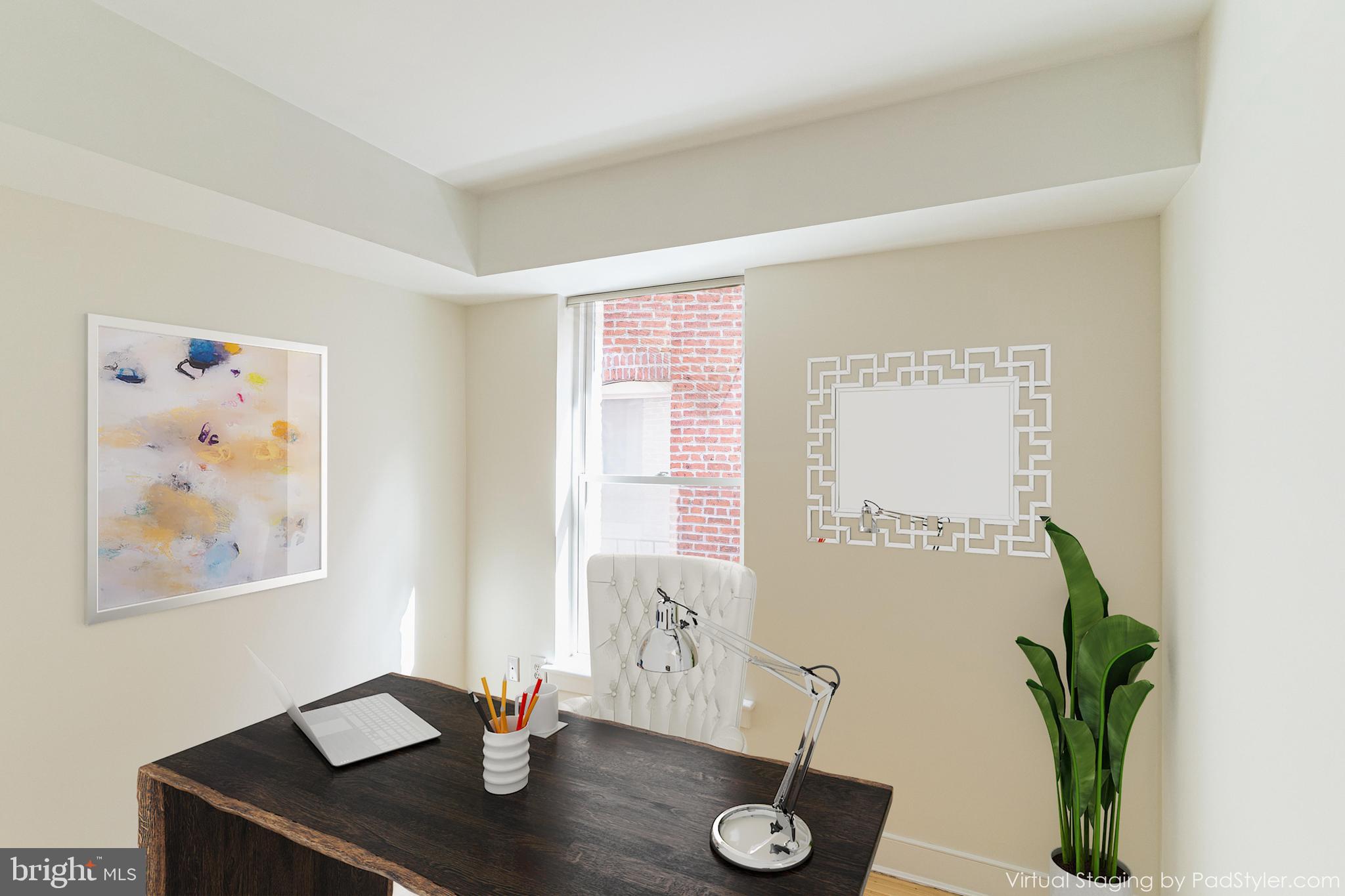 1108 Columbia Road Northwest, Unit 301 Washington, DC 20009 - Photo 15 of 20 Second bedroom with virtual staging