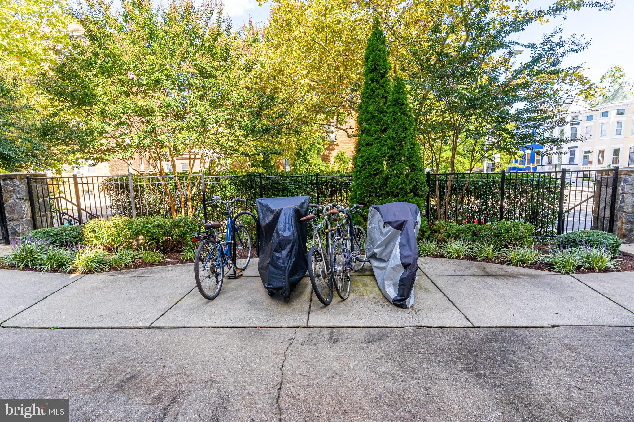 1108 Columbia Road Northwest, Unit 301 Washington, DC 20009 - Photo 20 of 20 Secure bike storage in front courtyard