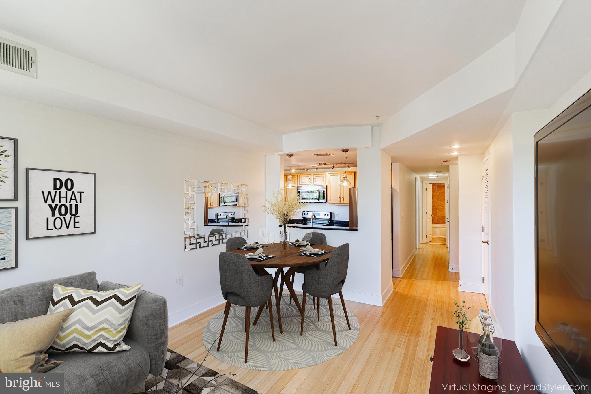 1108 Columbia Road Northwest, Unit 301 Washington, DC 20009 - Photo 4 of 20 Living/dining w/virtual staging