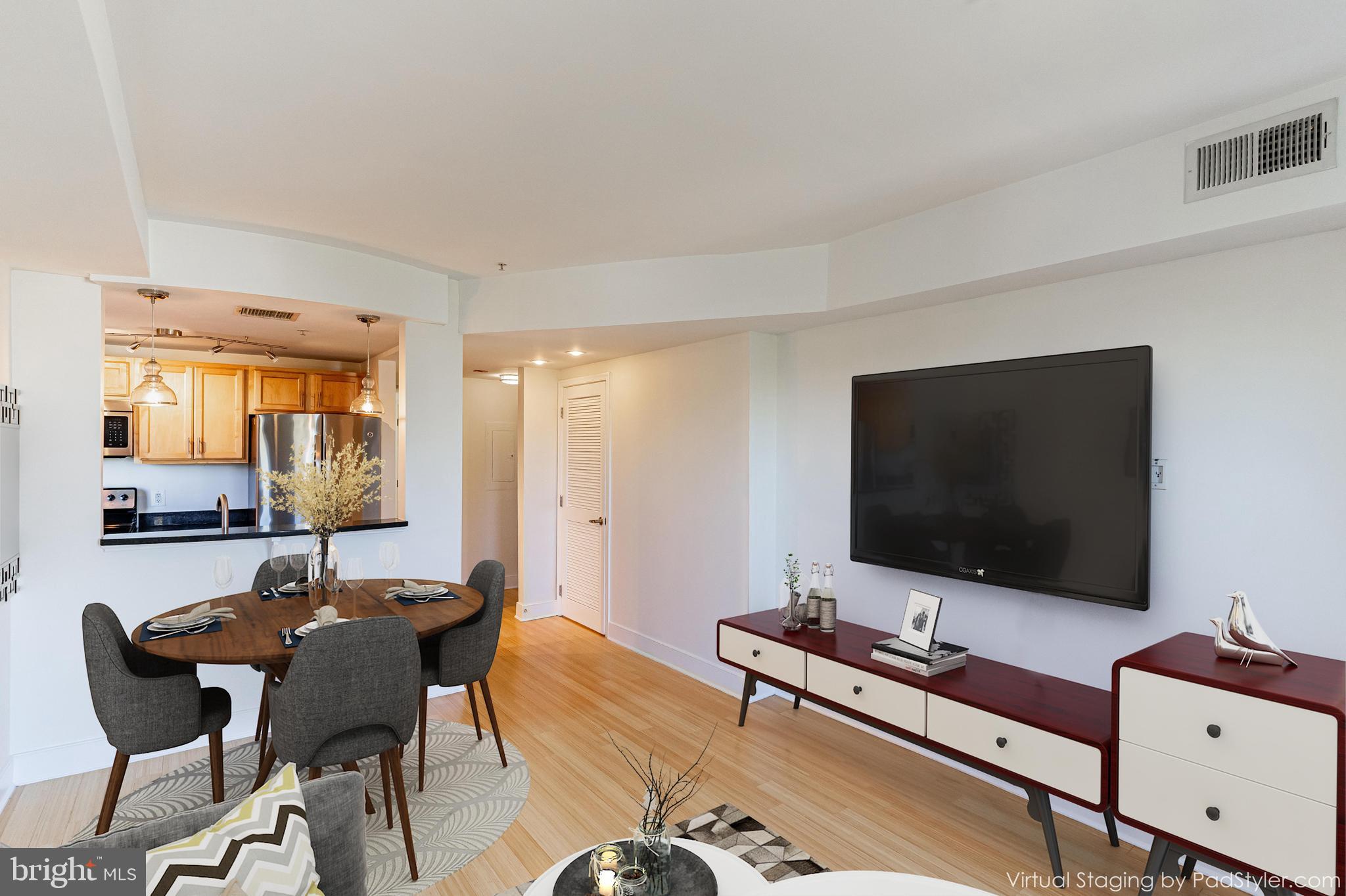 1108 Columbia Road Northwest, Unit 301 Washington, DC 20009 - Photo 6 of 20 Living/dining w/virtual staging