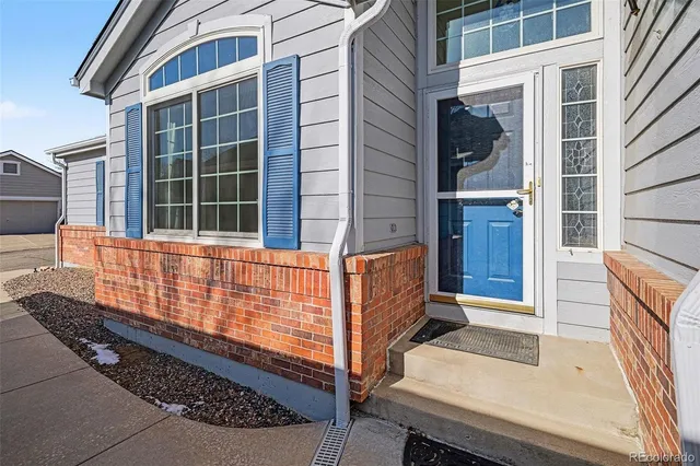 a view of building with door