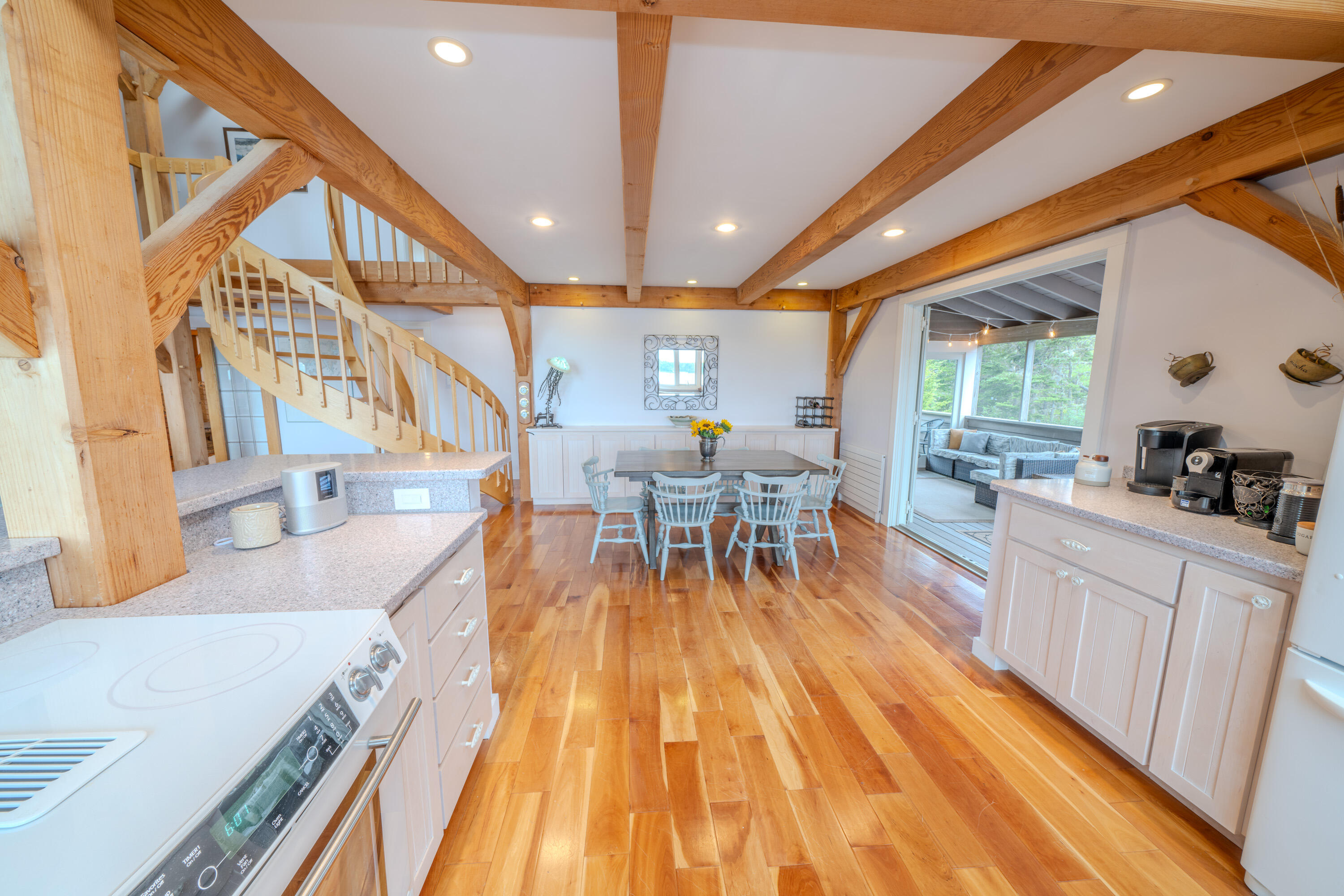 557 Yoho Head Road Machiasport, ME 04655 - Photo 34 of 136 U-Kitchen to dining area and screened po