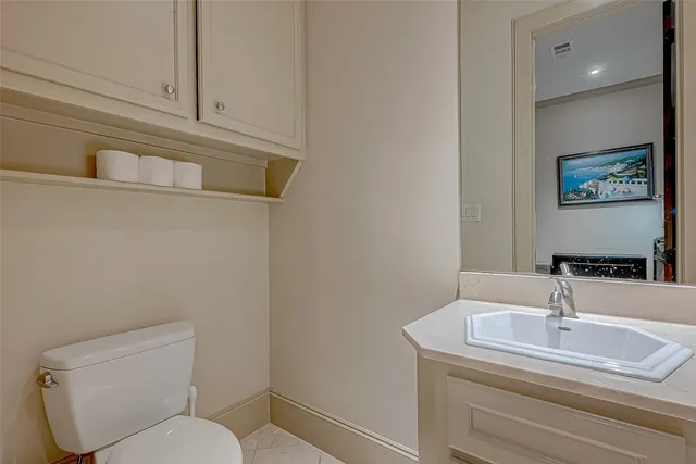 a view of building with door and space