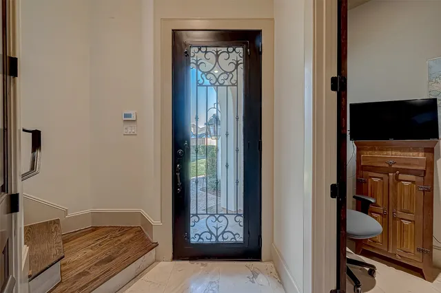 a outdoor living space with furniture and a potted plant