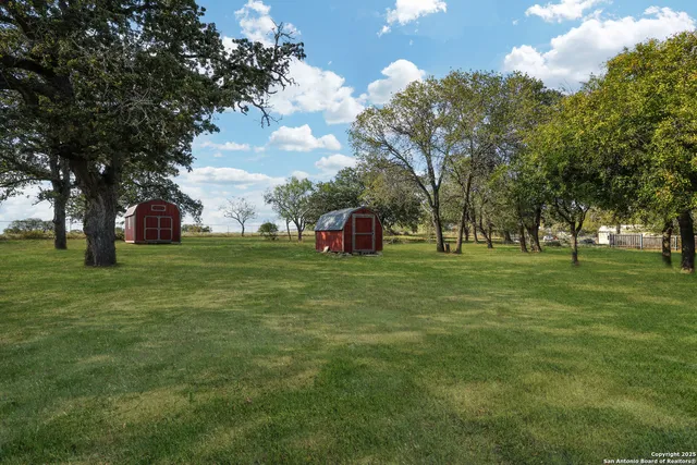a view of field with trees