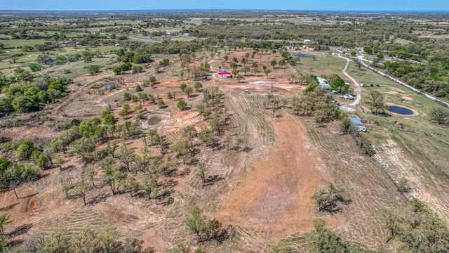 a view of open space with trees