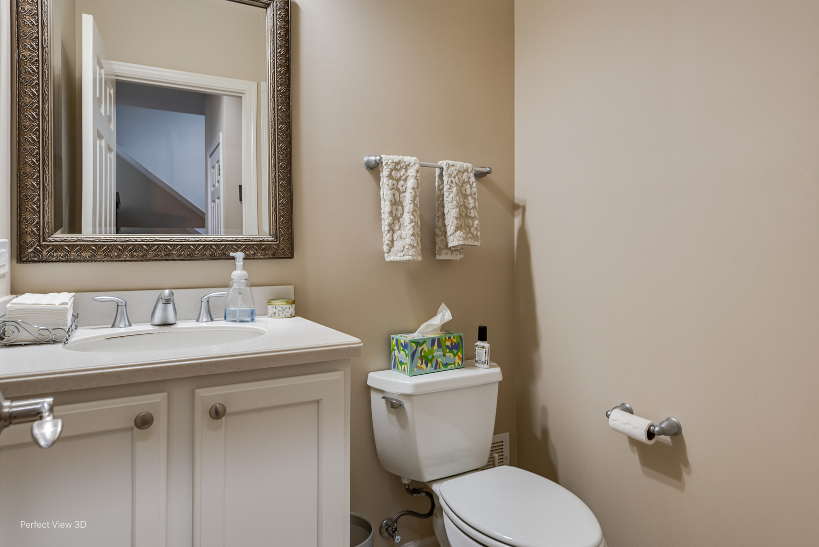 21946 West Tori Lane Deer Park, IL 60010 - Photo 13 of 17 a bathroom with a toilet a sink and mirror