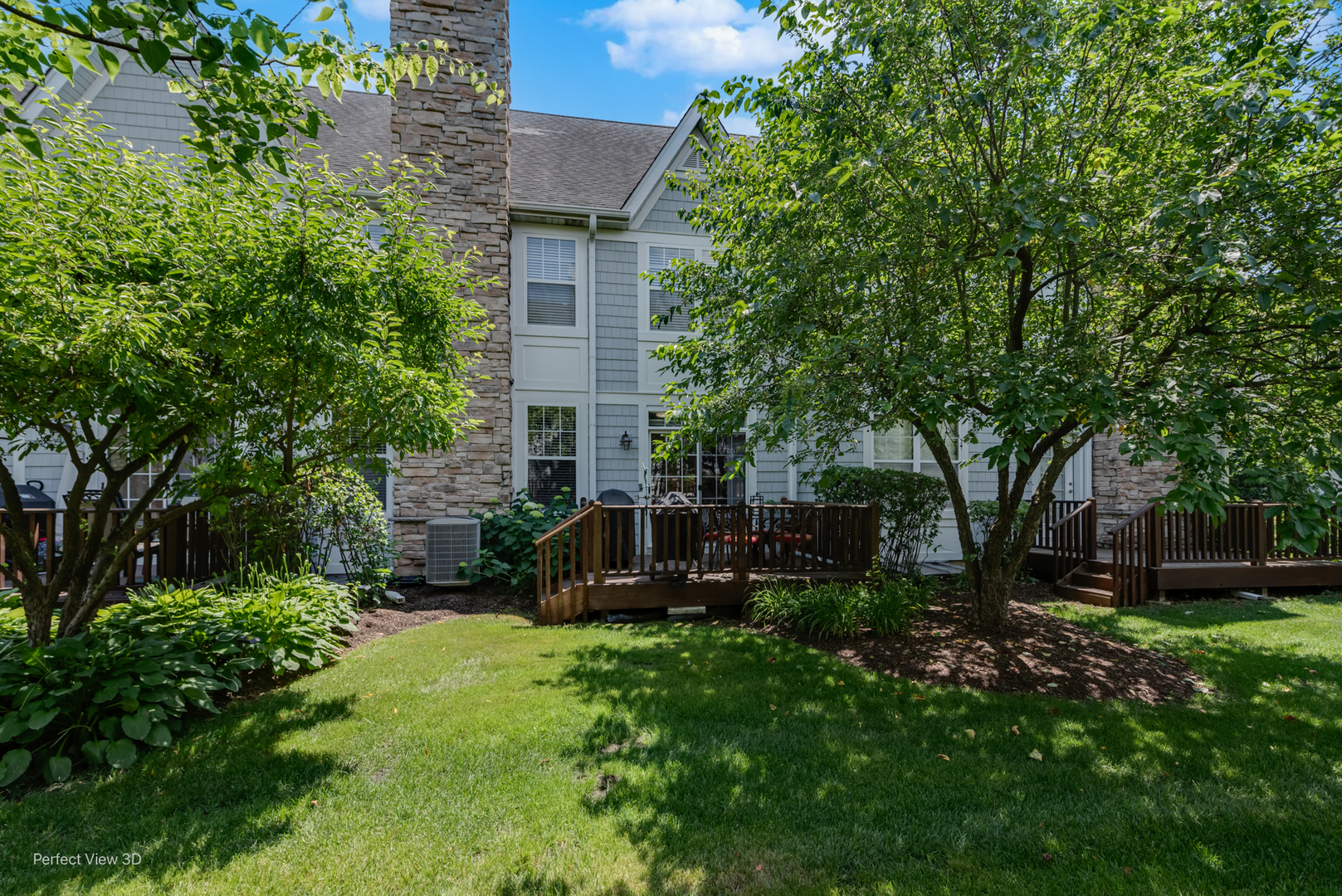 21946 West Tori Lane Deer Park, IL 60010 - Photo 17 of 17 a view of a house with backyard sitting area and garden