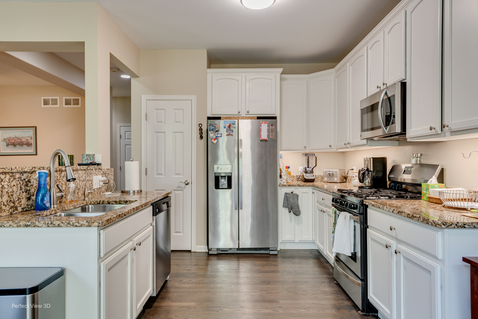 21946 West Tori Lane Deer Park, IL 60010 - Photo 6 of 17 a kitchen with stainless steel appliances granite countertop a refrigerator stove and sink