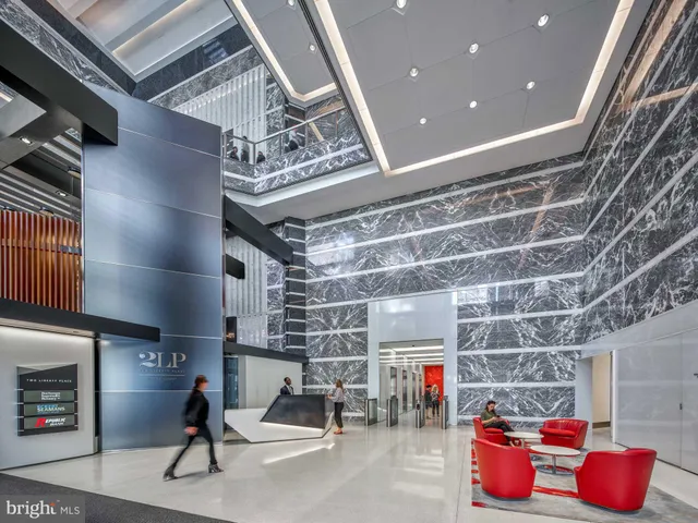 a view of a building from a balcony