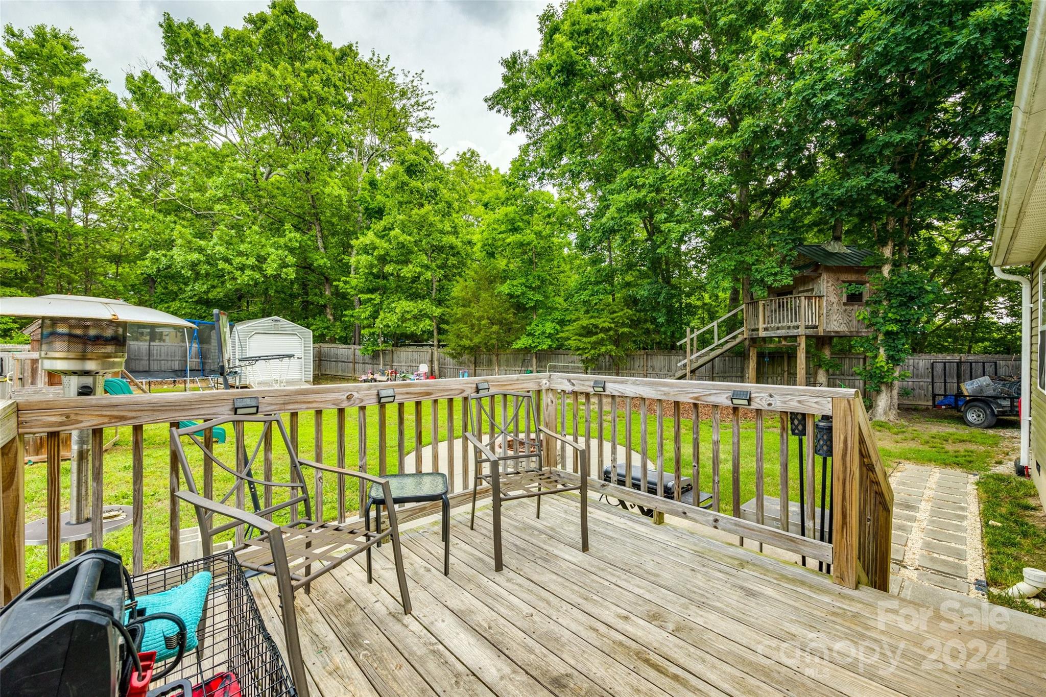 199 Cheek Road Clover, SC 29710 - Photo 23 of 27 a view of balcony with furniture and garden