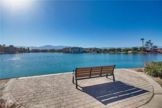 a park view with a lake view