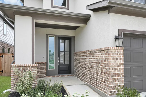 a view of front door of house
