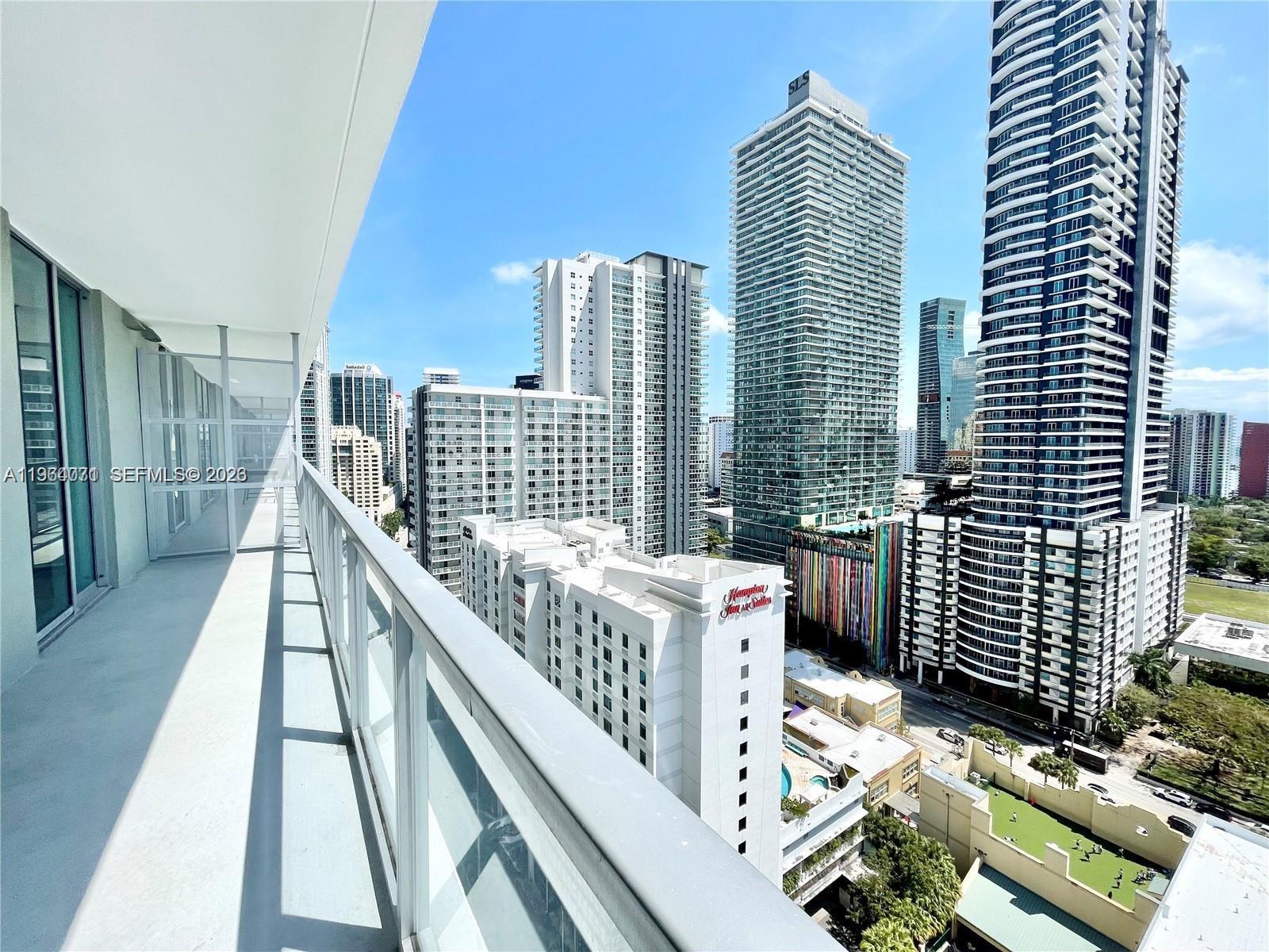 79 Southwest 12th Street, Unit 2402S Miami, FL 33130 - Photo 12 of 23 a balcony with city view