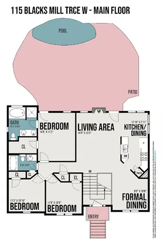 $435,000 | 115 Blacks Mill Trace West, Dawsonville, GA 30534
