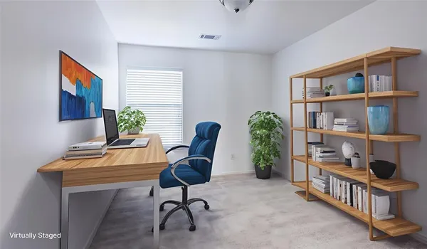 a view of an empty room